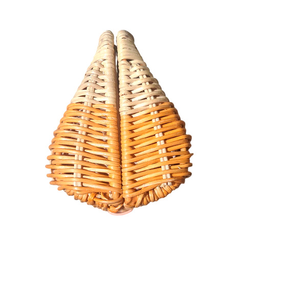 J. Crew Rattan Orange Flap Turn Style Open/ Close Clutch - Picture 5 of 16